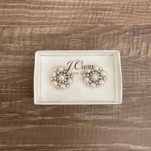 J Crew Jewel and Pearl Shoe Clips